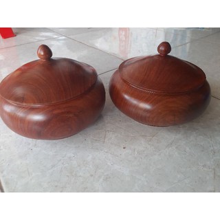 hũ hạt đựng hạt dưa gỗ hương