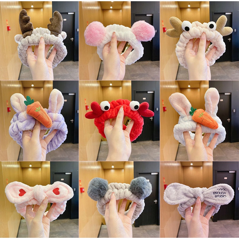 Băng Đô Cột Tóc Hình Sừng Hươu Đơn Giản Dễ Thương Cho Nữ