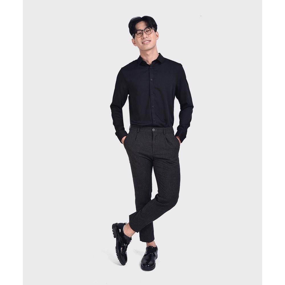 ROUTINE Áo Sơ Mi Nam Tay Dài Nẹp Rời Bamboo Cotton - SM10121754-4
