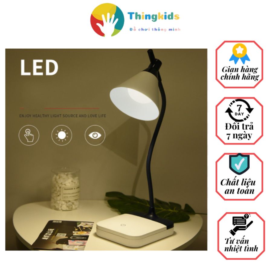 Đèn học led tích điện 3 chế độ sáng - Thingkids