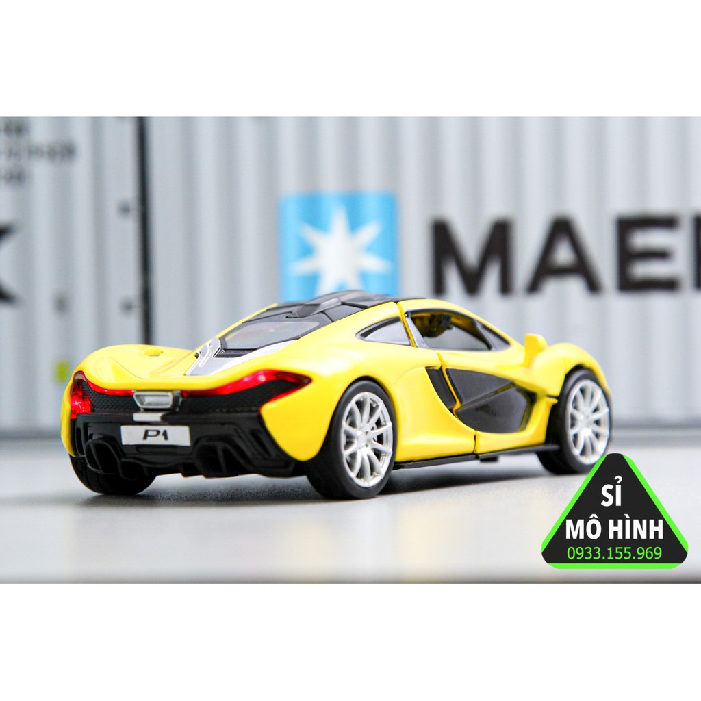 [ Sỉ Mô Hình ] Xe mô hình siêu xe McLaren P1 1:32 Vàng