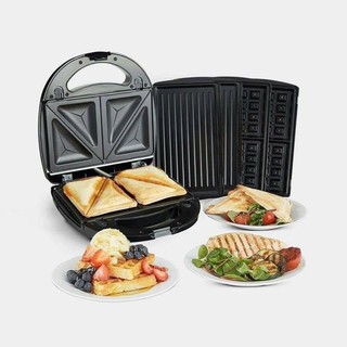 🇩🇪HÀNG ĐỨC- MÁY NƯỚNG BÁNH MÌ VONSHEF Germany SANDWICH MAKER 3in1