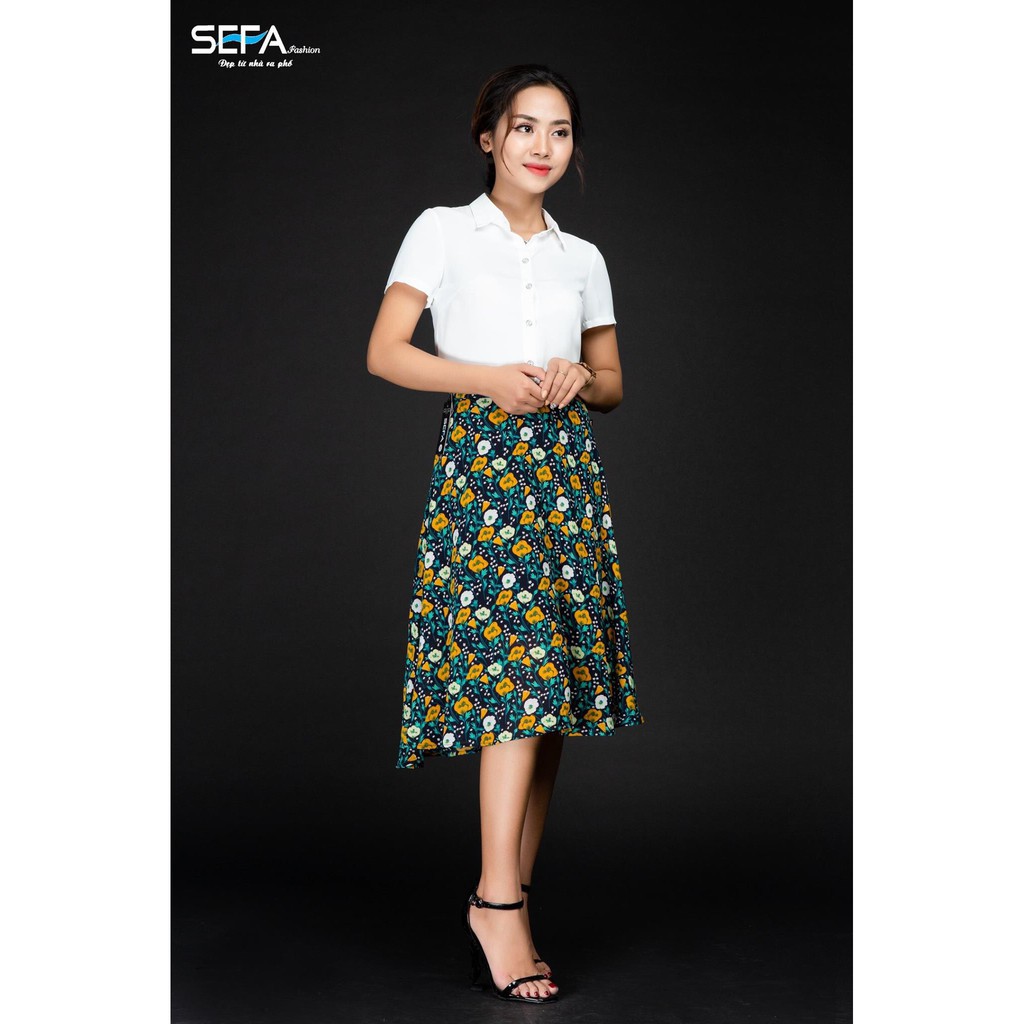 HOT -  Váy xòe hoa 2 lớp SF002877 | BigBuy360 - bigbuy360.vn