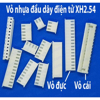 Vỏ nhựa, cos dây điện tử XH2.54