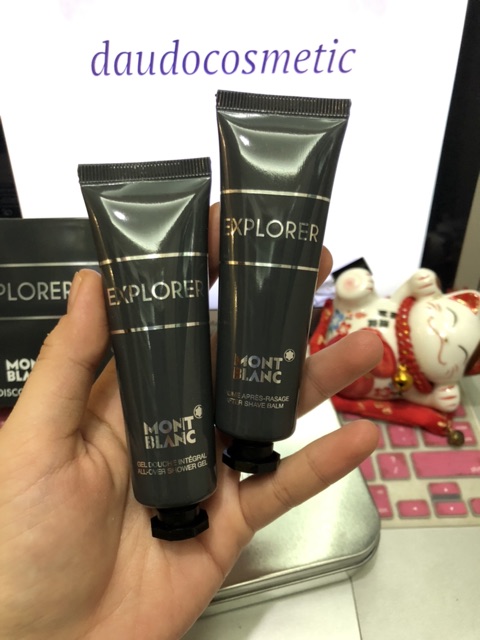 [ set mini ] HOT HOT Set Nước hoa Mont Blanc Explorer Montblanc EDP 7.5ml + Shower Gel + After Shave Balm | Thế Giới Skin Care