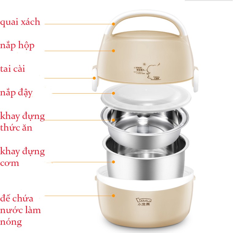 Cặp lồng làm nóng Lotor cho cá nhân | BigBuy360 - bigbuy360.vn