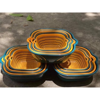 bộ 3 rổ kèm 3 chậu (set 6 chiếc)