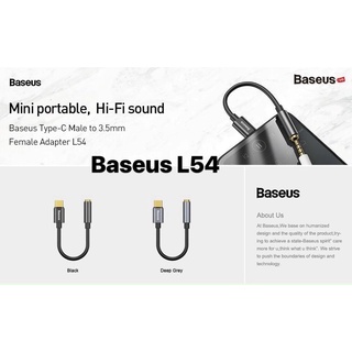 Đầu chuyển Type C- 3.5 Baseus L54