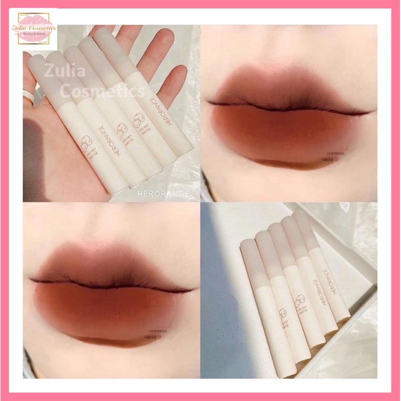 [FREE SHIP] Son Kem Lỳ Herorange Chestnut velvet