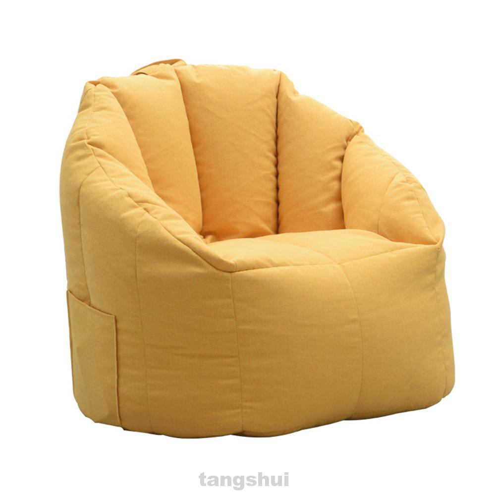 Large Living Room Bedroom Soft With Handle Washable Home Decor Easy Clean Playroom No Filler Bean Bag Cover