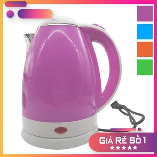 Ấm đun nước siêu tốc màu 2 lớp cách nhiệt 1.8L - đồ dùng nhà bếp an toàn và tiện lợi