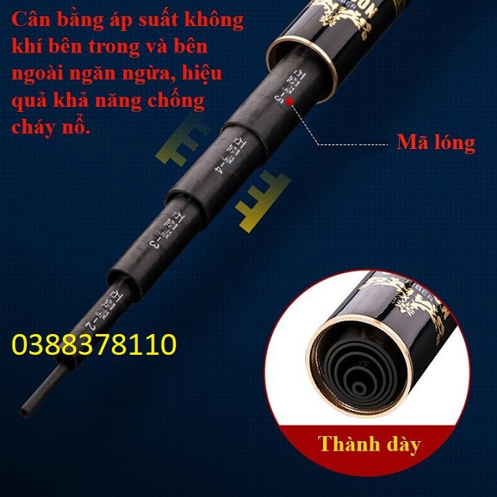 Cần Câu Tay 5H Hắc Long Tặng Nhẫn Cần Chống Trơn Trượt, Lực Phân Bố 28