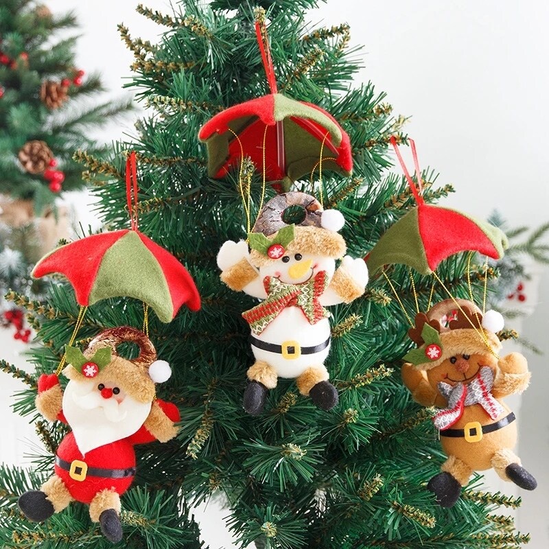 Phụ kiện treo trang trí cây thông noel hình cây dù dễ thương