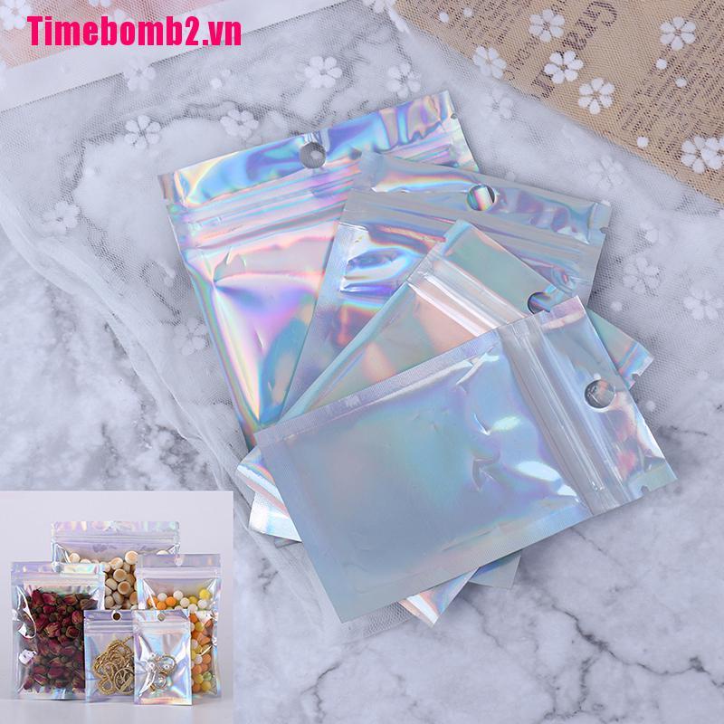 Bộ 100 Chiếc Lá Nhôm Trong Suốt Có Khóa Kéo Tiện Lợi