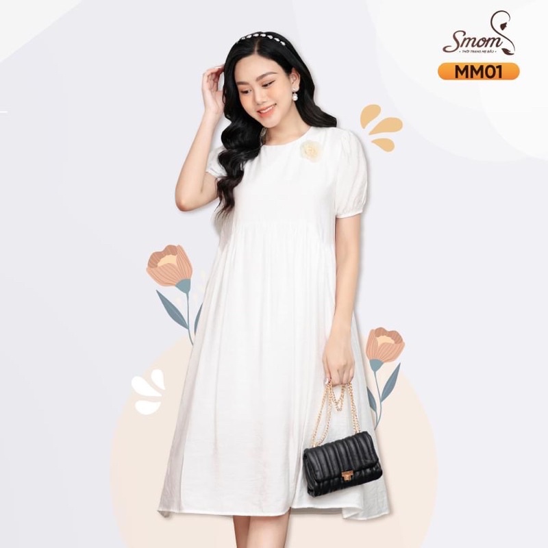Váy bầu thiết kế xinh Aidenshop đầm bầu dự tiệc công sở đẹp 2022