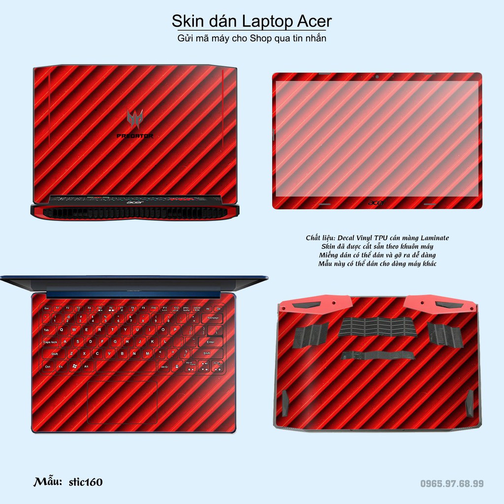 Skin dán Laptop Acer in hình Hoa văn sticker _nhiều mẫu 26 (inbox mã máy cho Shop)