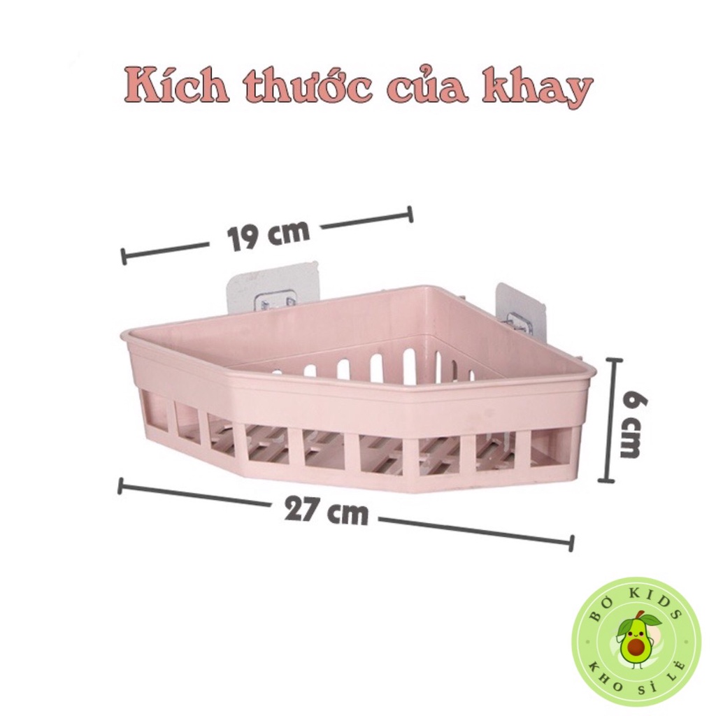Kệ dán tường , kệ nhà tắm dán tường nhựa Việt Nhật nhỏ gọn tiện ích