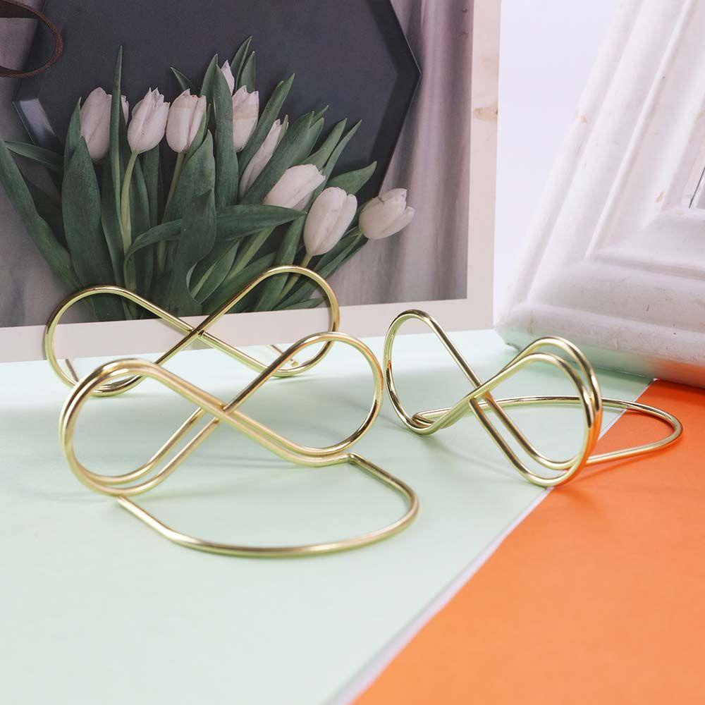 Giá Đỡ Kẹp Ảnh / Thẻ Đánh Số Bàn Bằng Kim Loại Độc Đáo Trang Trí Tiệc Cưới / Kỷ