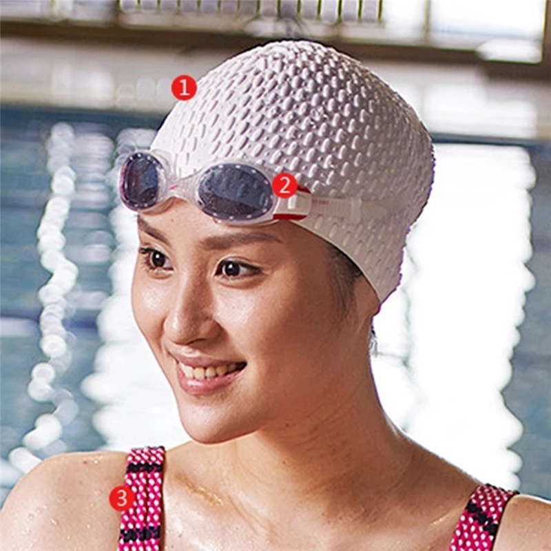 Mũ Bơi Silicone Co Giãn Chống Thấm Nước Dành Cho Nam Và Nữ
