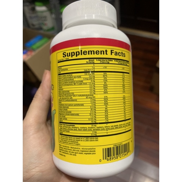 Kẹo ngậm dinh dưỡng tổng hợp Big Friends vị berry cho bé từ 3tuổi - Natural Factors (Canada)