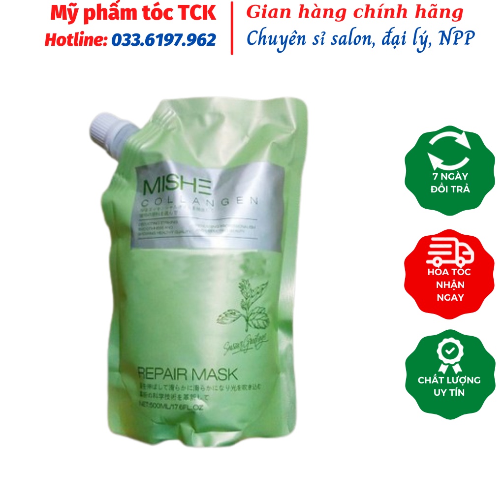 HẤP TÓC Bạc Hà MISHE COLLAGEN NHẬP KHẨU NHẬT BẢN