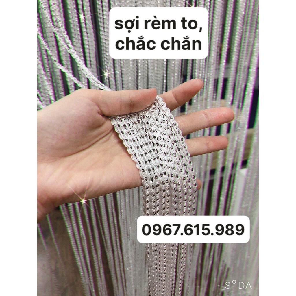 Rèm sợi kim tuyến nhiều màu, sợi to, chắc chắn KT 3m*3m cho spa, gia đình, sự kiện