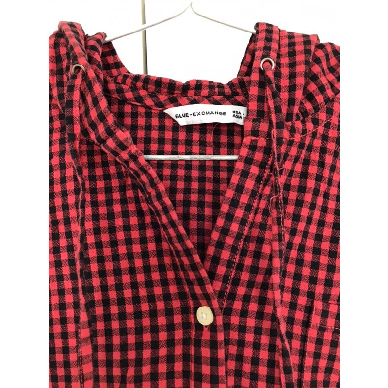 🌺 Áo sơ mi cảo đỏ Blue Exchange🌸