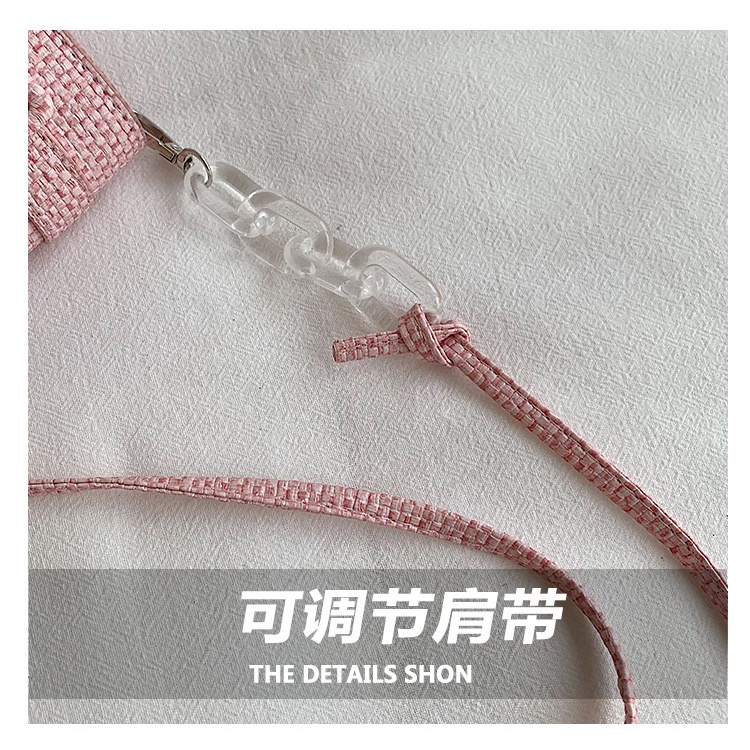 Túi Xách Mini Dáng Vuông Phối Dây Xích Thời Trang Mùa Xuân Trẻ Trung