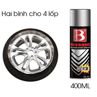 Sơn xịt màu crom bình 400ml re0295