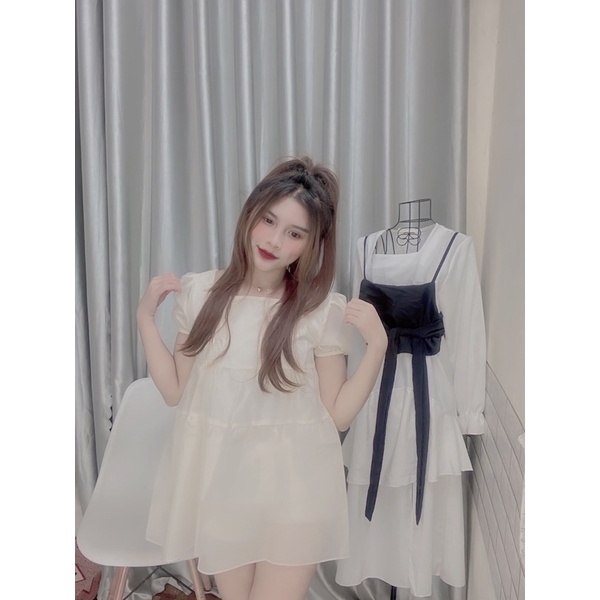 Áo Bánh Bèo Nữ Chất Tơ Óng babydoll Sang Trọng Chan House