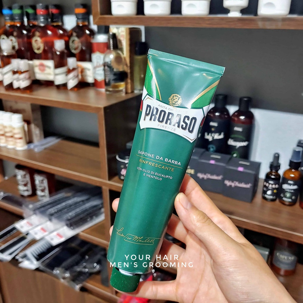 Kem cạo râu dưỡng da Proraso Shave Cream Tube Refresh 150ml | Mùi Bạch đàn - Eucalyptus