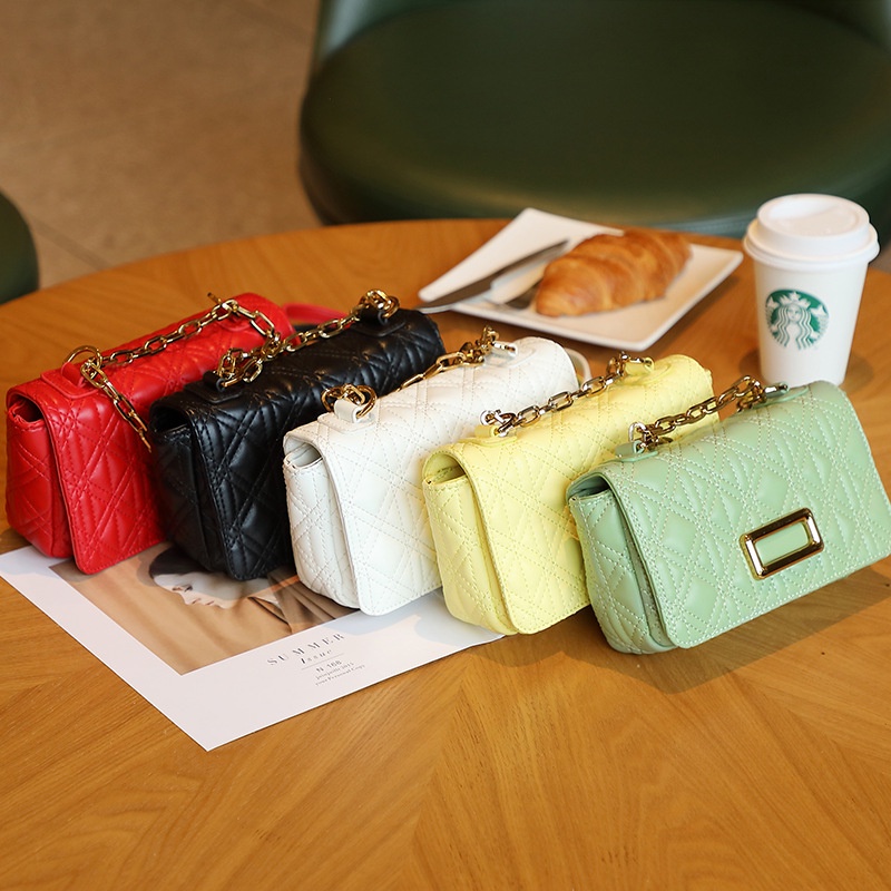 ZARA 2022 summer new Korean style fashion all-Match mini diamond chain shoulder crossbody women's bag ZQAF