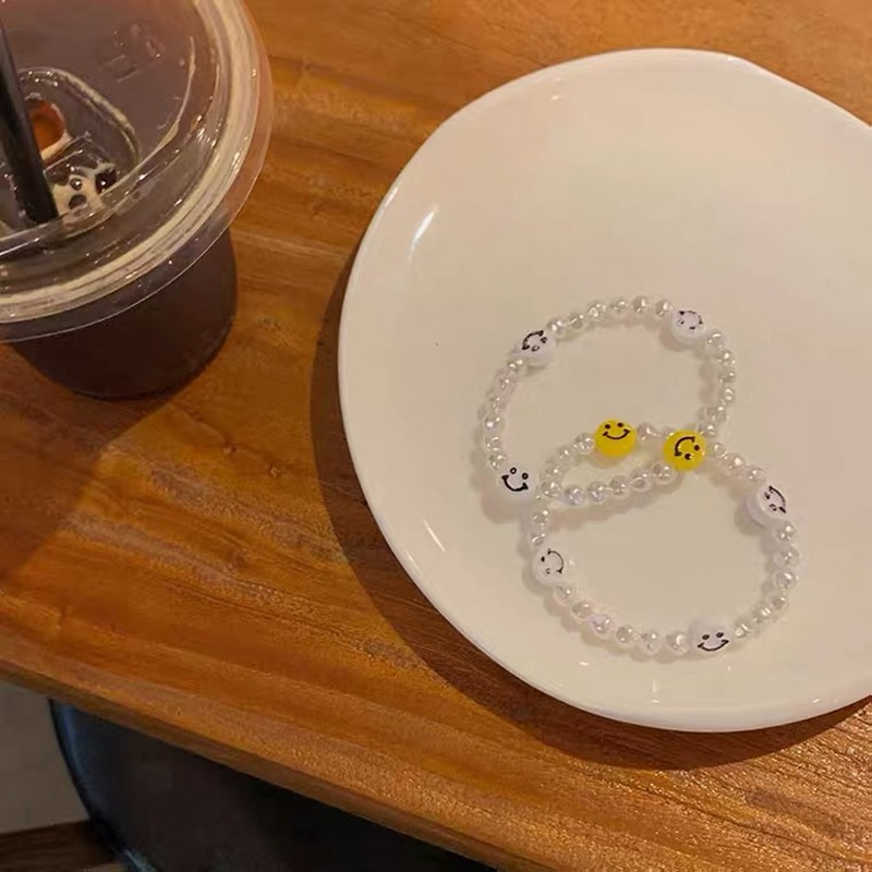 Set 2 Vòng Tay Chuỗi Hạt Mặt Cười Cho Cặp Đôi
