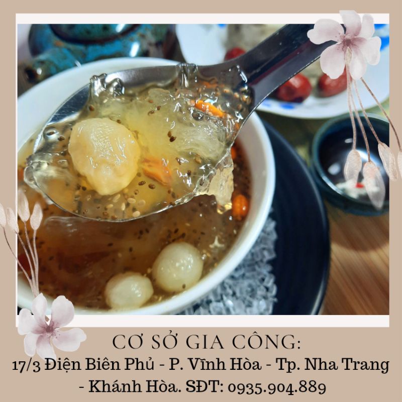 100gr yến tinh chế nguyên chất 100%. yến sạch ko đường tặng kèm nguyên liệu chưng yến