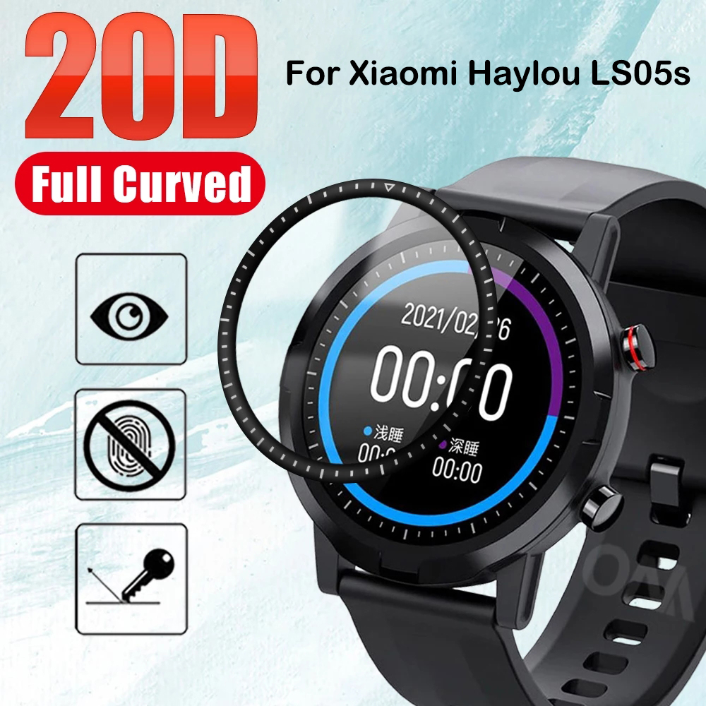 Miếng dán màn hình cong 3d bảo vệ cho đồng hồ thông minh Xiaomi Haylou LS05s