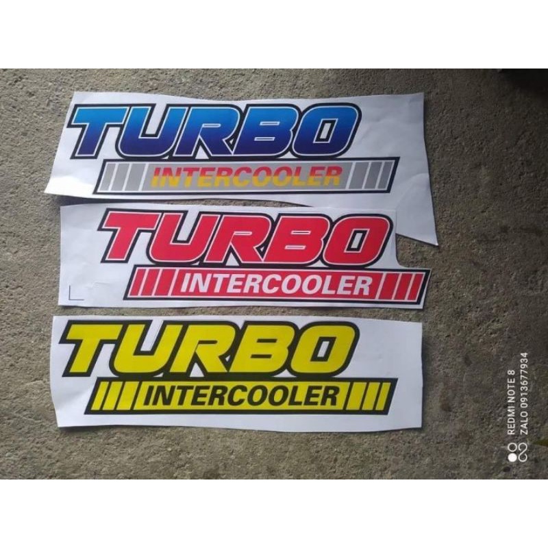 TEM CHỮ TURBO DÁN TRANG TRÍ XE TẢI, XE BEN MẪU MỚI