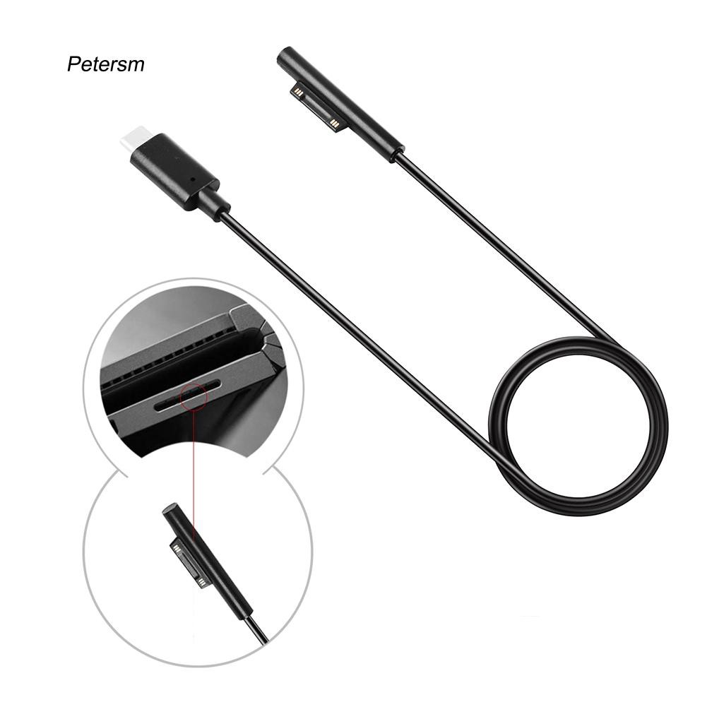 Dây cáp sạc USB type C chuyên dụng dành cho Microsoft Surface Pro 6 / 5 / 4 / 3