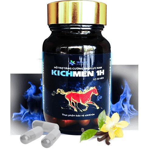 Kichmen 1H - Hỗ trợ tăng cường sinh lý nam, làm chậm quá trình mãn dục nam