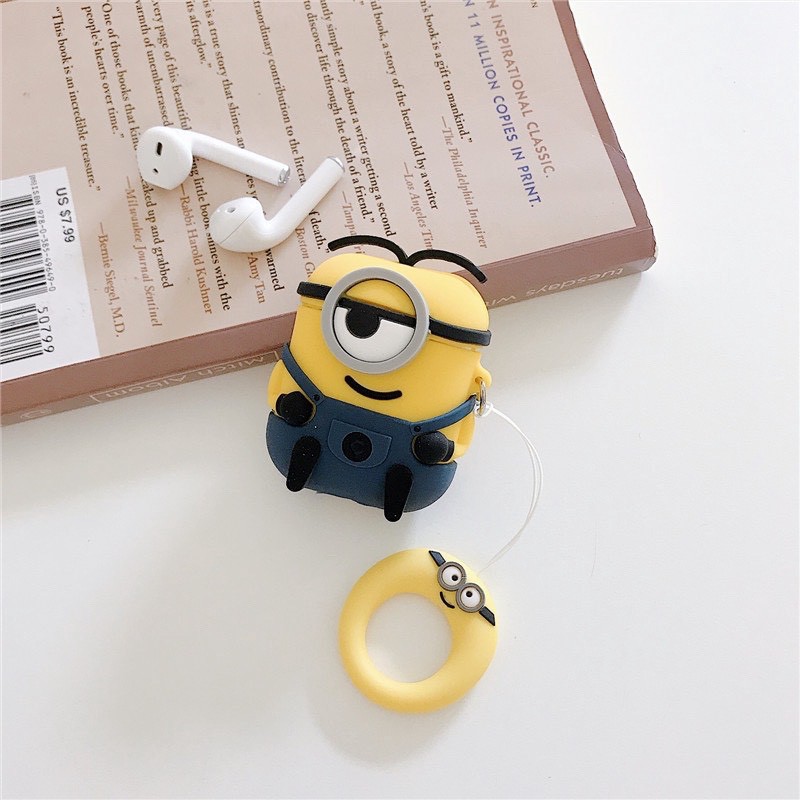 Ốp Airpods Vỏ Bao Airpods 1/2 Minion - Case Đựng Tai Nghe không dây