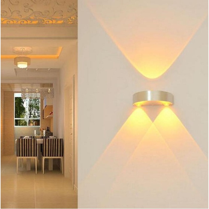 Đèn Led Trang Trí Gắn Tường Bán Nguyệt 3W, Đèn Ốp Tường Hiện Đại, Trang Trí Phòng Khách, Phòng Ngủ, Mã TT11