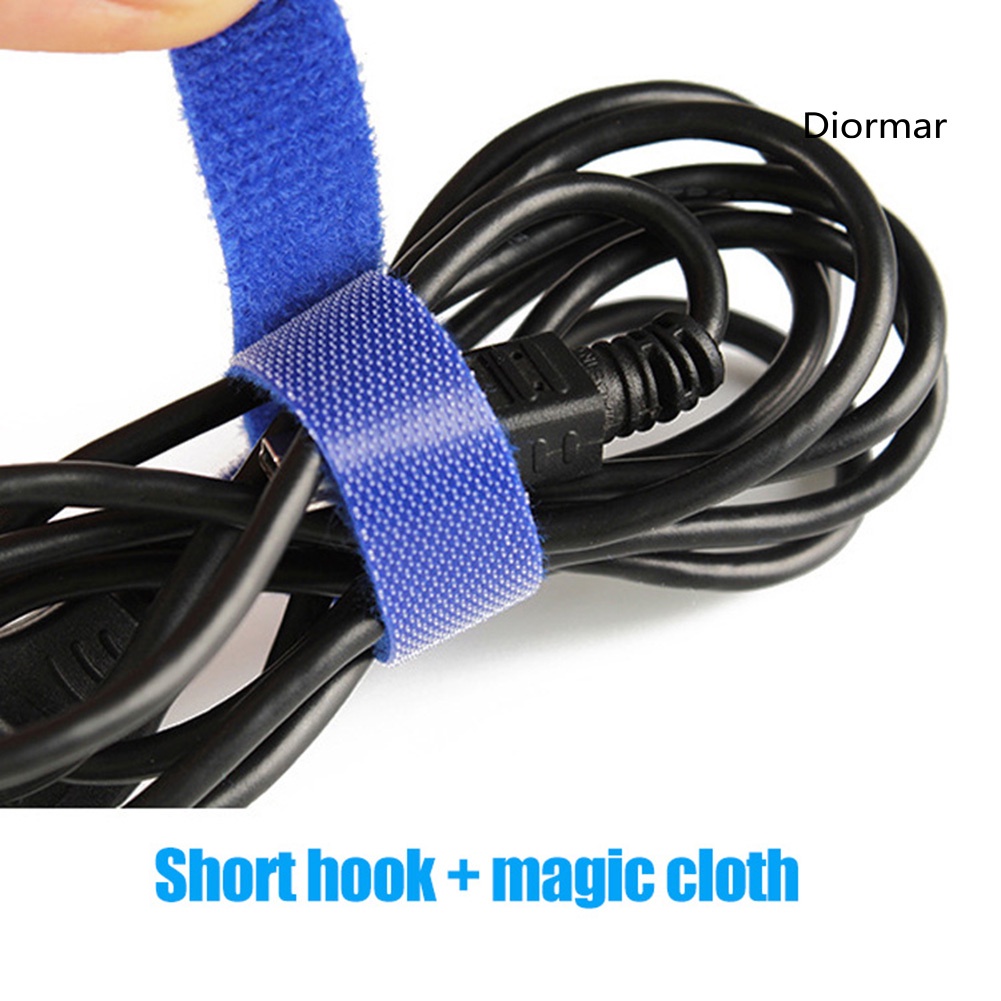 Set 15 Cuộn Băng Dính Cố Định Dây Cáp Gọn Gàng Có Thể Tái Sử Dụng