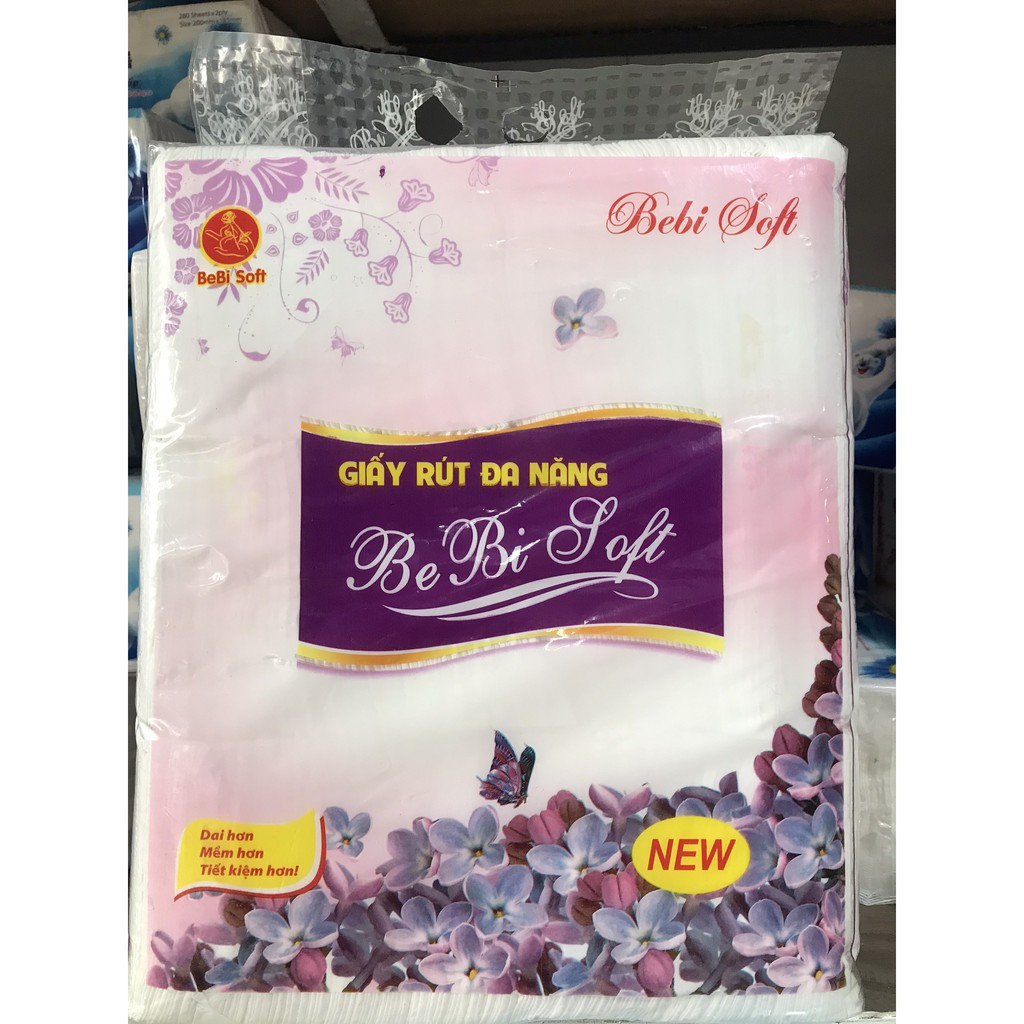 Giấy Ăn/ Giấy Rút Đa Năng Dùng  Bebi Soft