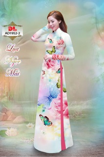 Vải áo dài in hình bướm