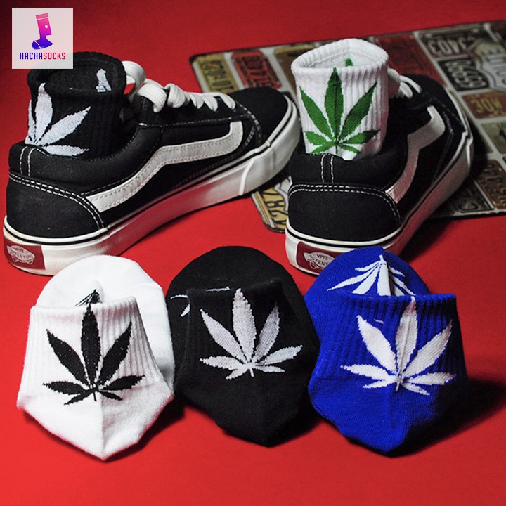 Vớ Ngắn Hình Chiếc Lá - Tất Họa Tiết Lá Cỏ