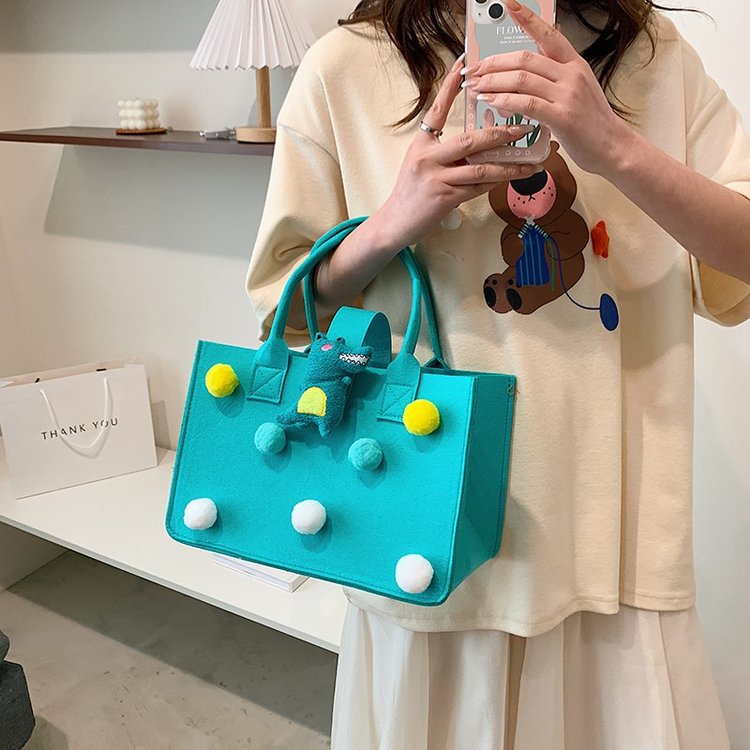 Túi Xách Tote Họa Tiết Hoạt Hình Phong Cách Nhật Bản Đáng Yêu