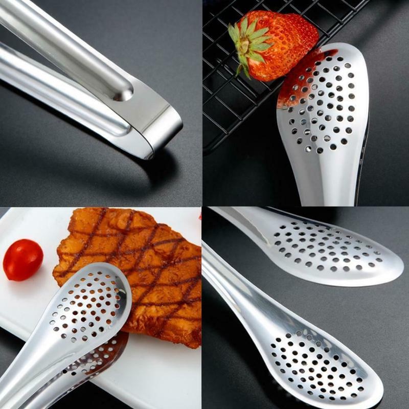 1 Kẹp Gắp Thức Ăn Bằng Thép Không Gỉ
