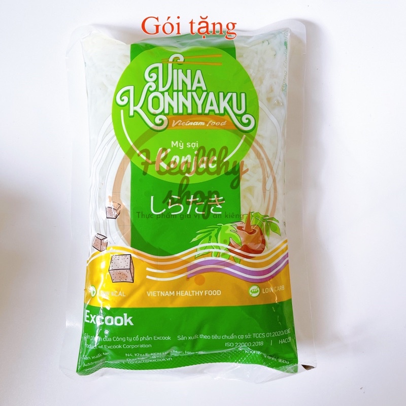 Mỳ Konjac / Bún nưa mì nưa Konjac 120g - 150g - 160g phù hợp cho người ăn kiêng Keto - Eat Clean