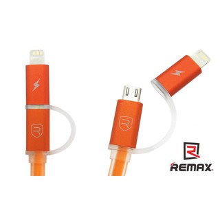 Cáp sạc 2 in 1 cho ai pone và Android cổng L và MicroUSB Remax- 020T (5 màu)