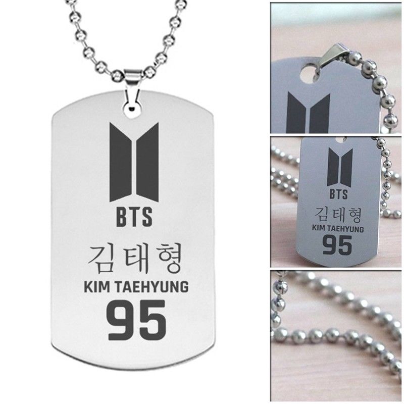 1 Mặt Dây Chuyền Thép Không Rỉ Bts Bangtan Boys