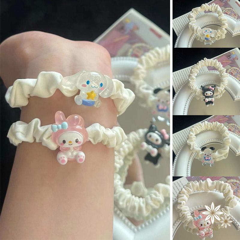 【kifli】Dây Cột Tóc Cao Su Họa Tiết Hoạt Hình Xinh Xắn Cho Bé Gái